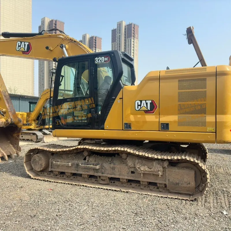 High cost performance Second hand Original Large CAT 320GC with Hammer 20t Crawler Excavator Agricultural Engineering Machinery Supplier
